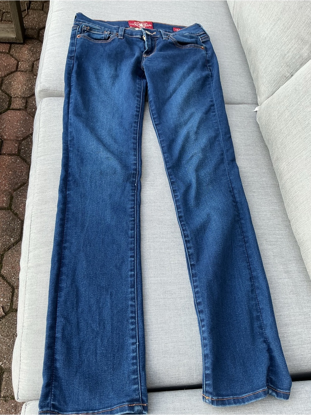 Lucky Brand Women's Dark Blue Wide Leg Jeans